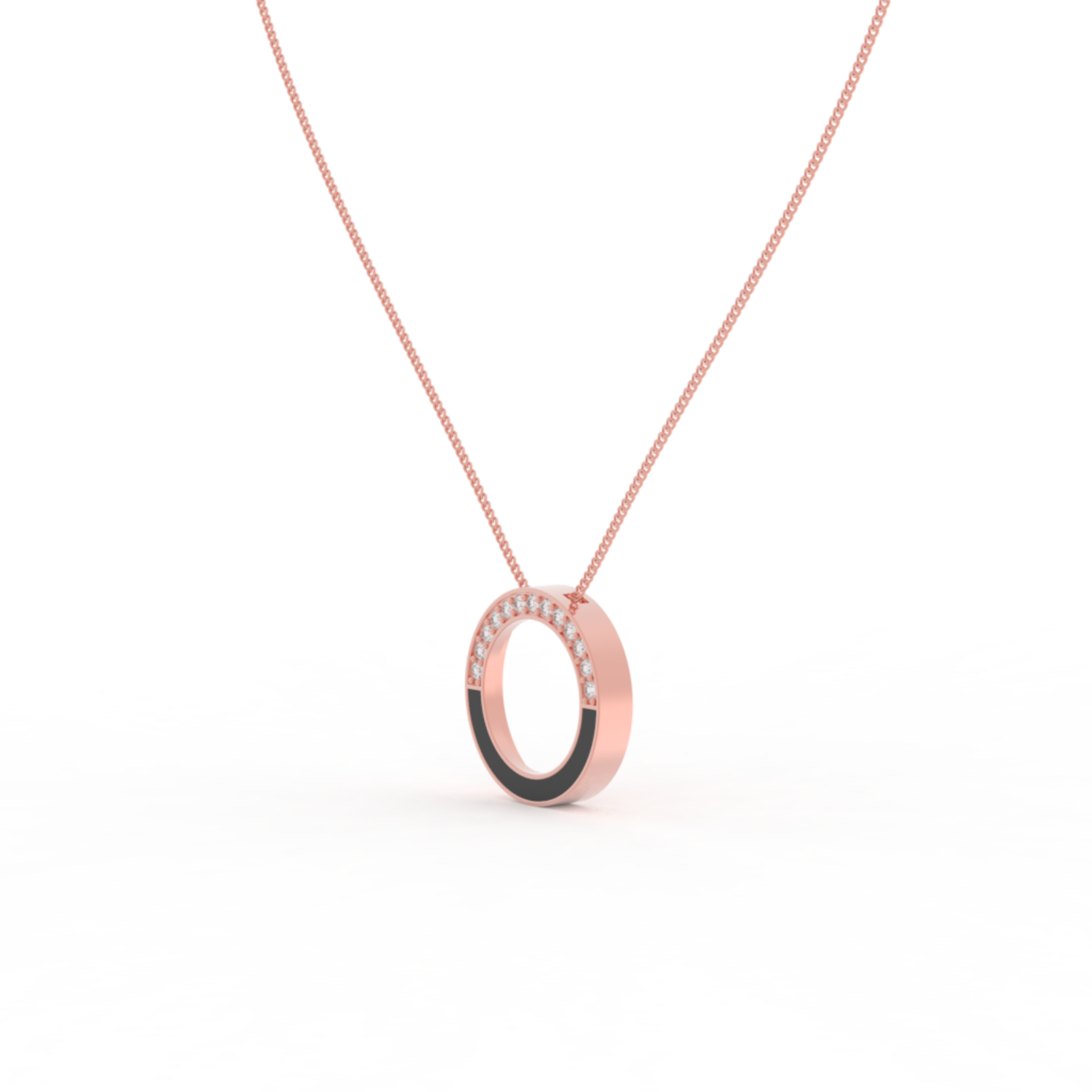 Eternal Halo Pendant With Chain, Hallmarked 925 Sterling Silver